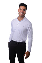 White Long Sleeved Golf Shirt