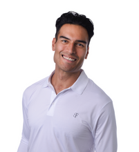 White Long Sleeved Golf Shirt