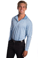 Light Blue Long Sleeved Golf Shirt