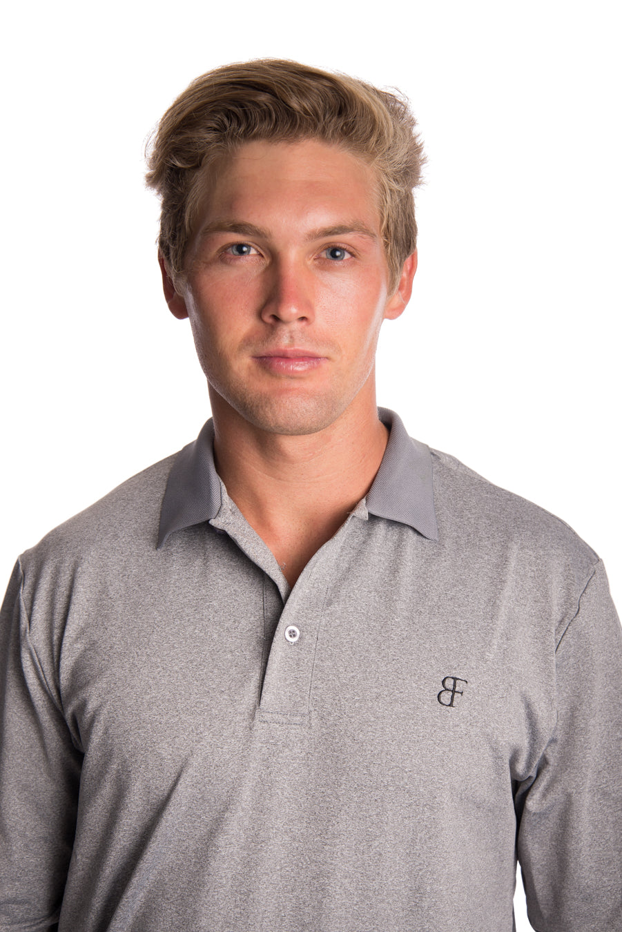 Grey Long Sleeved Golf Shirt