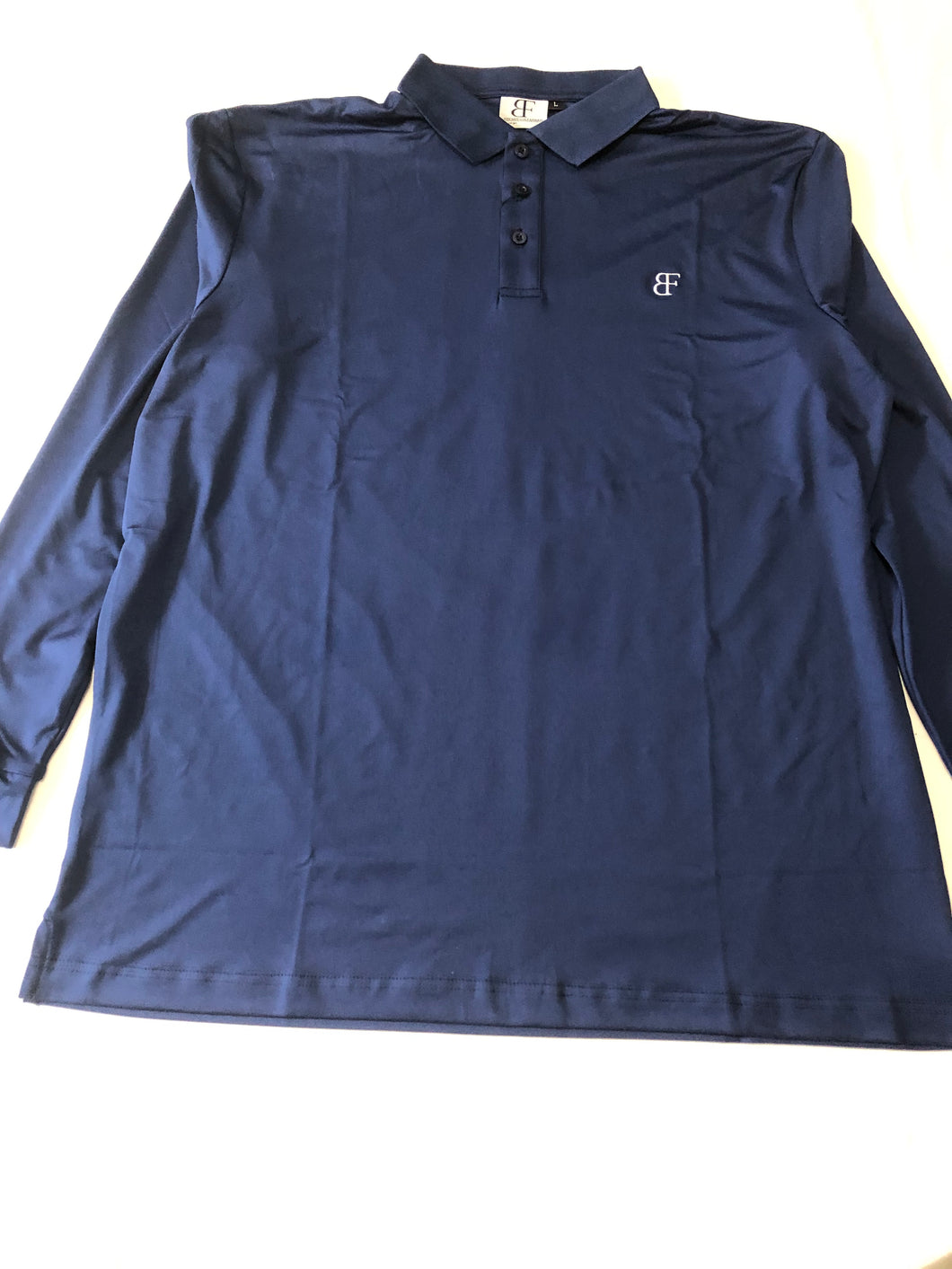 Navy Long Sleeved Golf Shirt
