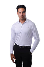 White Long Sleeved Golf Shirt