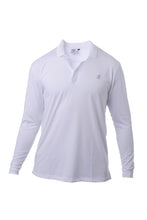 White Long Sleeved Golf Shirt