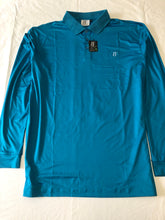Aqua Long Sleeved Golf Shirt